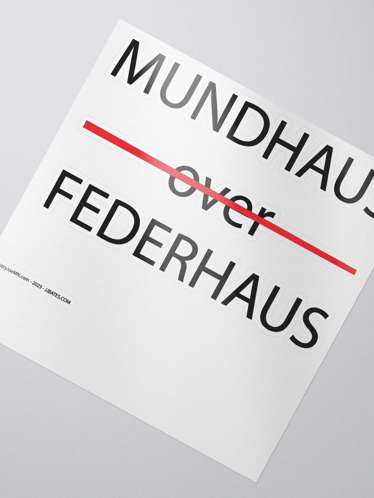Mundhaus Over Federhaus Sticker product image (2)