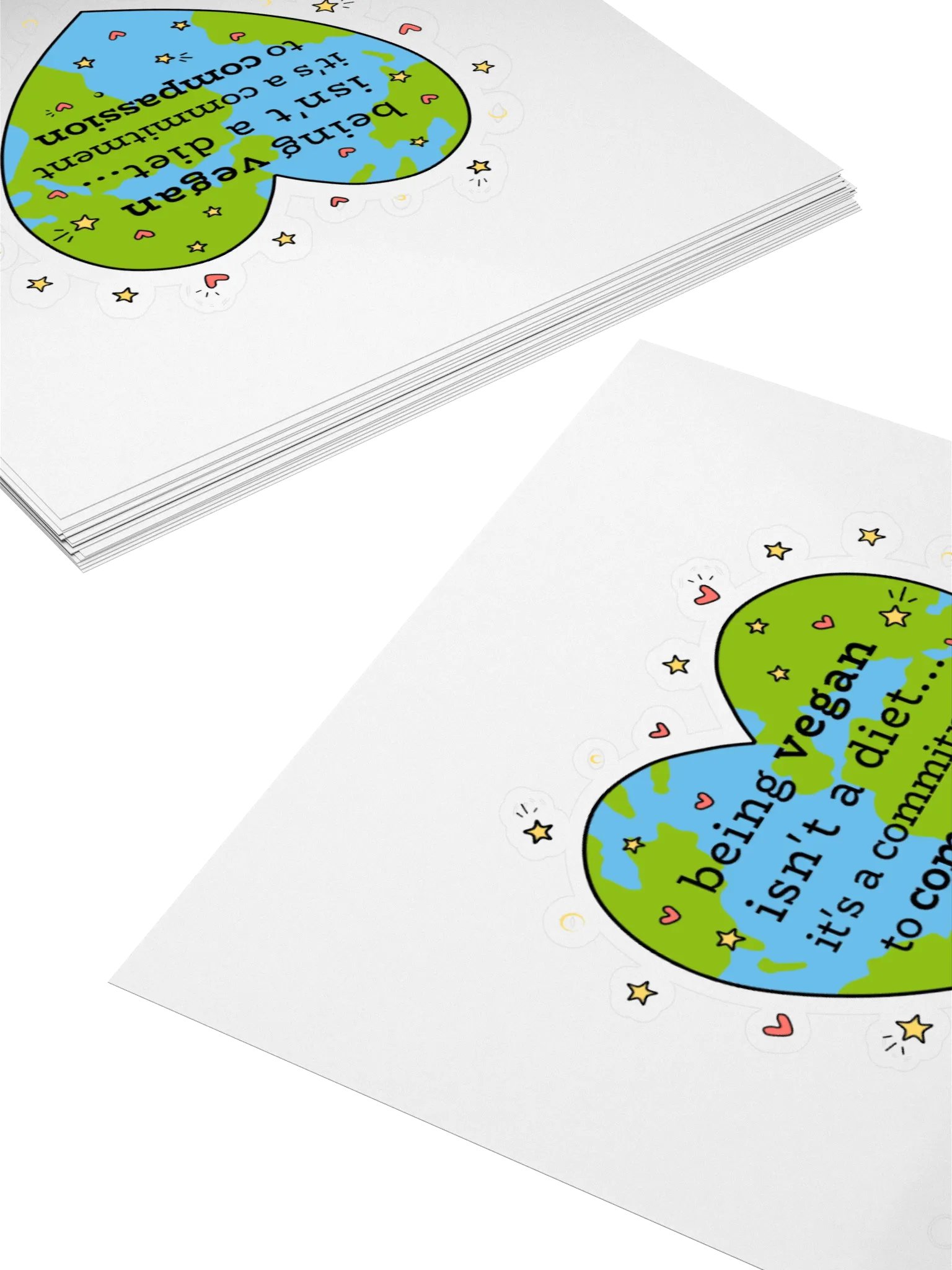 “Being Vegan is not a Diet” Fun Sticker product image (4)