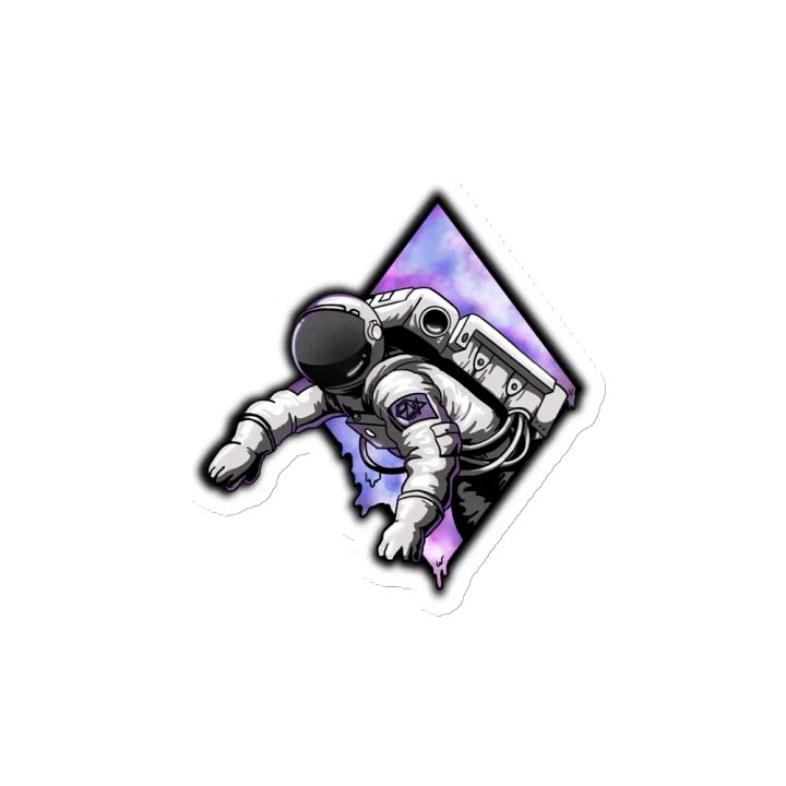 Cosmic Portal Astronaut Die-Cut Magnets product image (2)