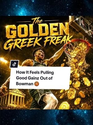 🇬🇷 The Golden Greek Freak 🪙 . 🍿 We're Constantly Highlighting Our Collectors and Their Good Gainz Pulls! Come Grab A Box In Our TikTok Shop and Go Viral In Our Next Video 🤝 💯 Congratulations @Grant Hickman  Another NBA Championship Caliber Pull 👏👏 .. #PullingSomeGoodGainz🔥 #bowmanbasketball #giannisantetokounmpo #basketballcards #tiktokshopmademebuyit 