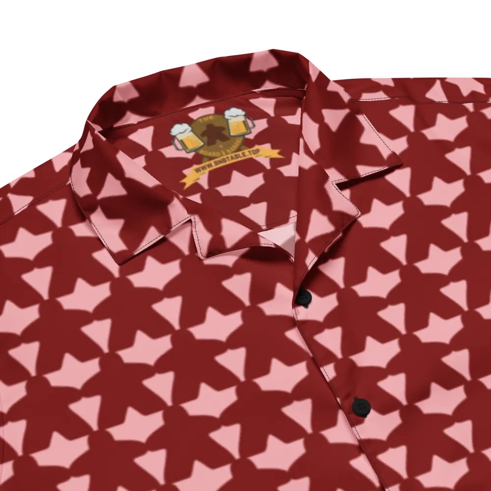 Meeple Hawaiian Shirt (Red) product image (3)