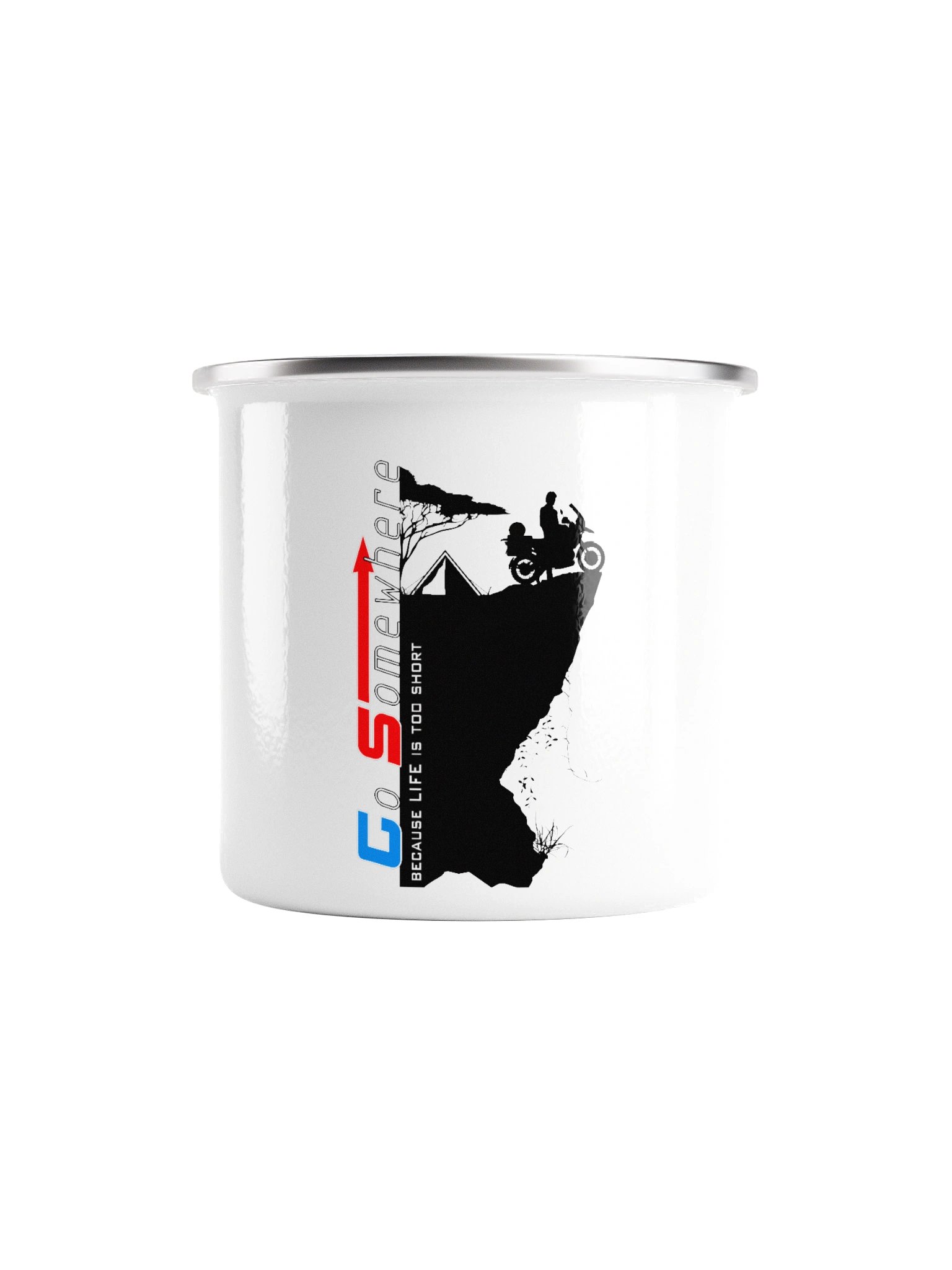 Enamel Camping Mug | GS. Go Somewhere. Because life is too short. product image (1)