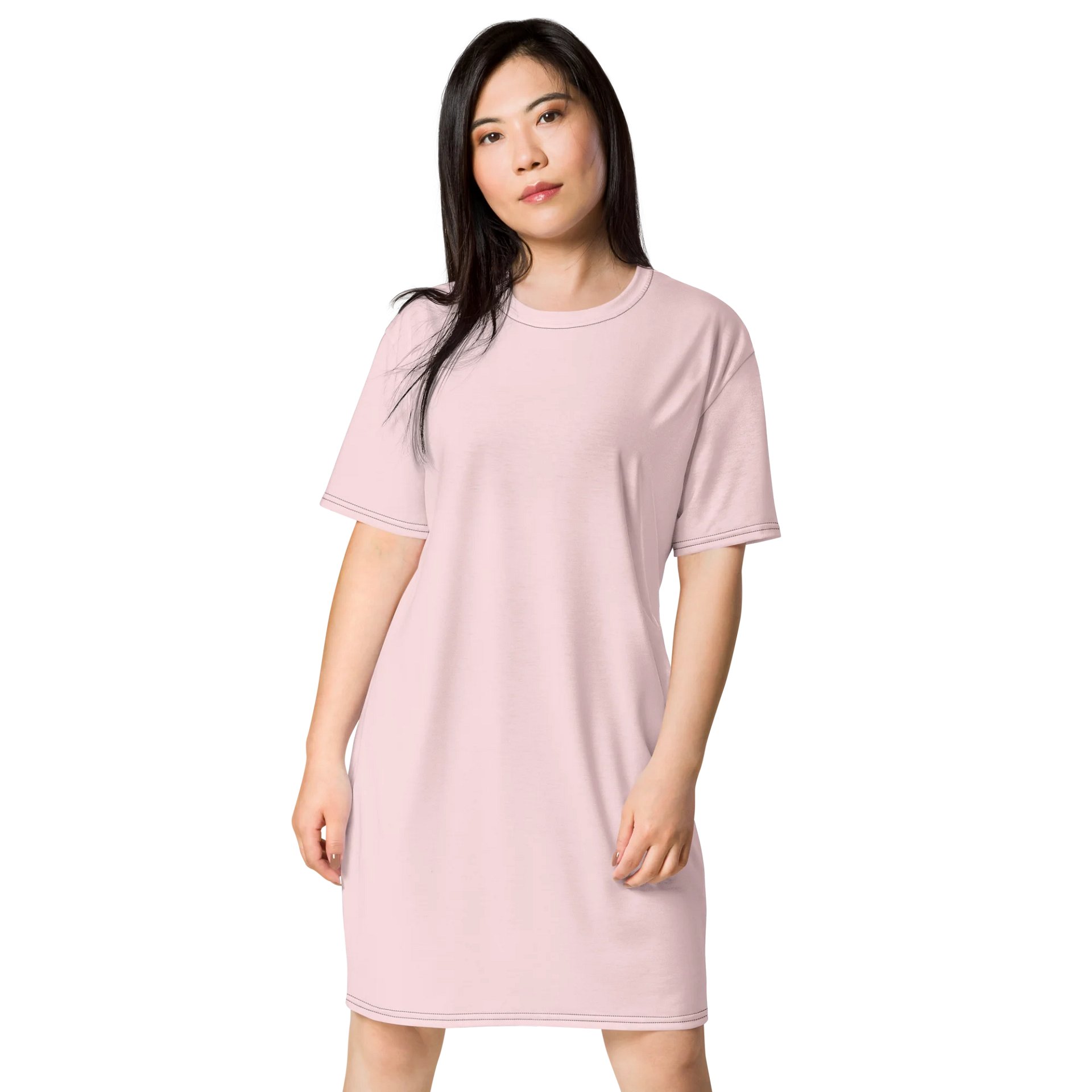 Oversized T-Shirt Dress - Subtle Pale Pink, Sizes 2XS-6XL product image (1)