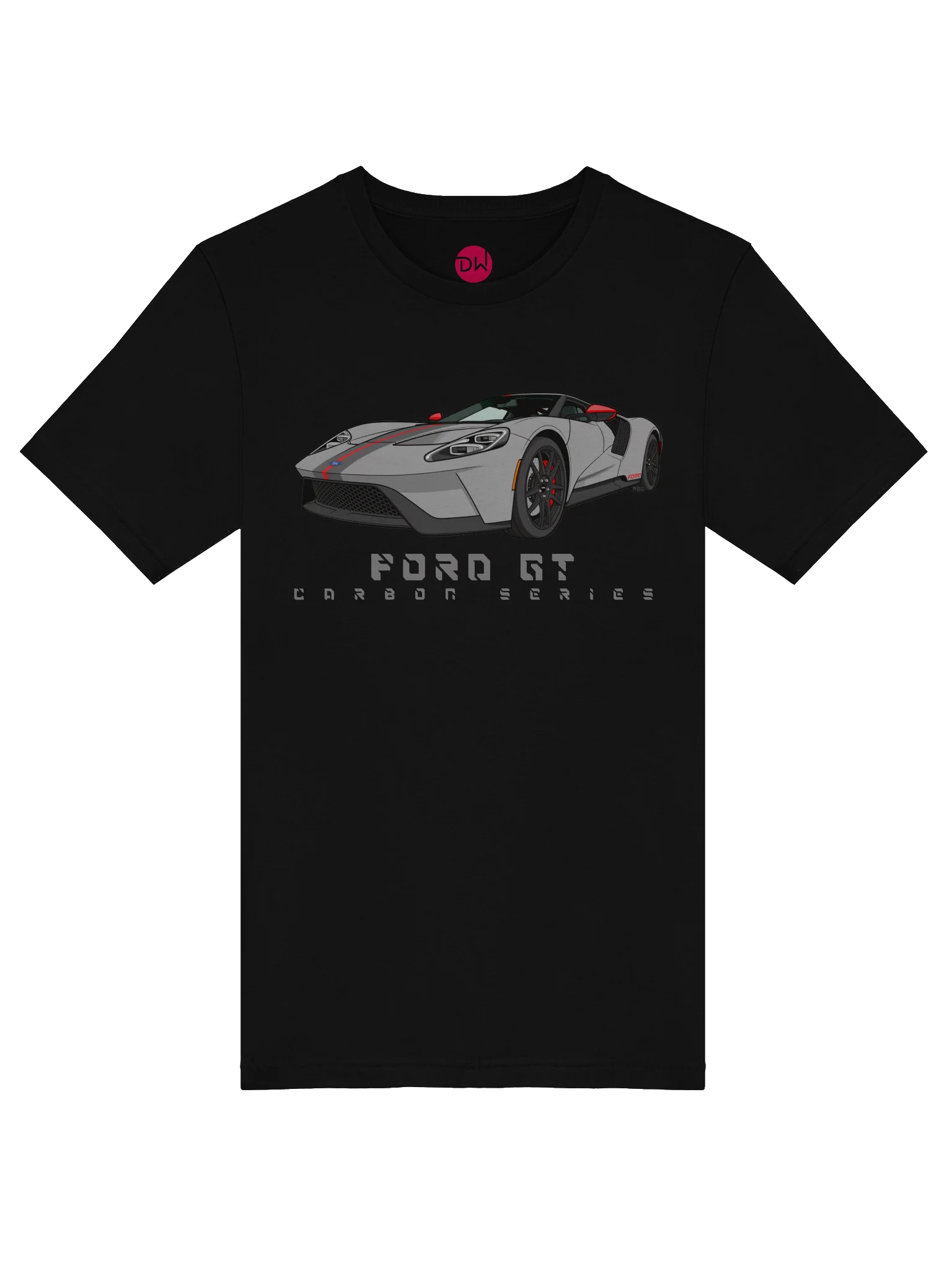 Grey Ford GT Carbon Series Shirt (Retro, Sketch, Silhouette) product image (39)