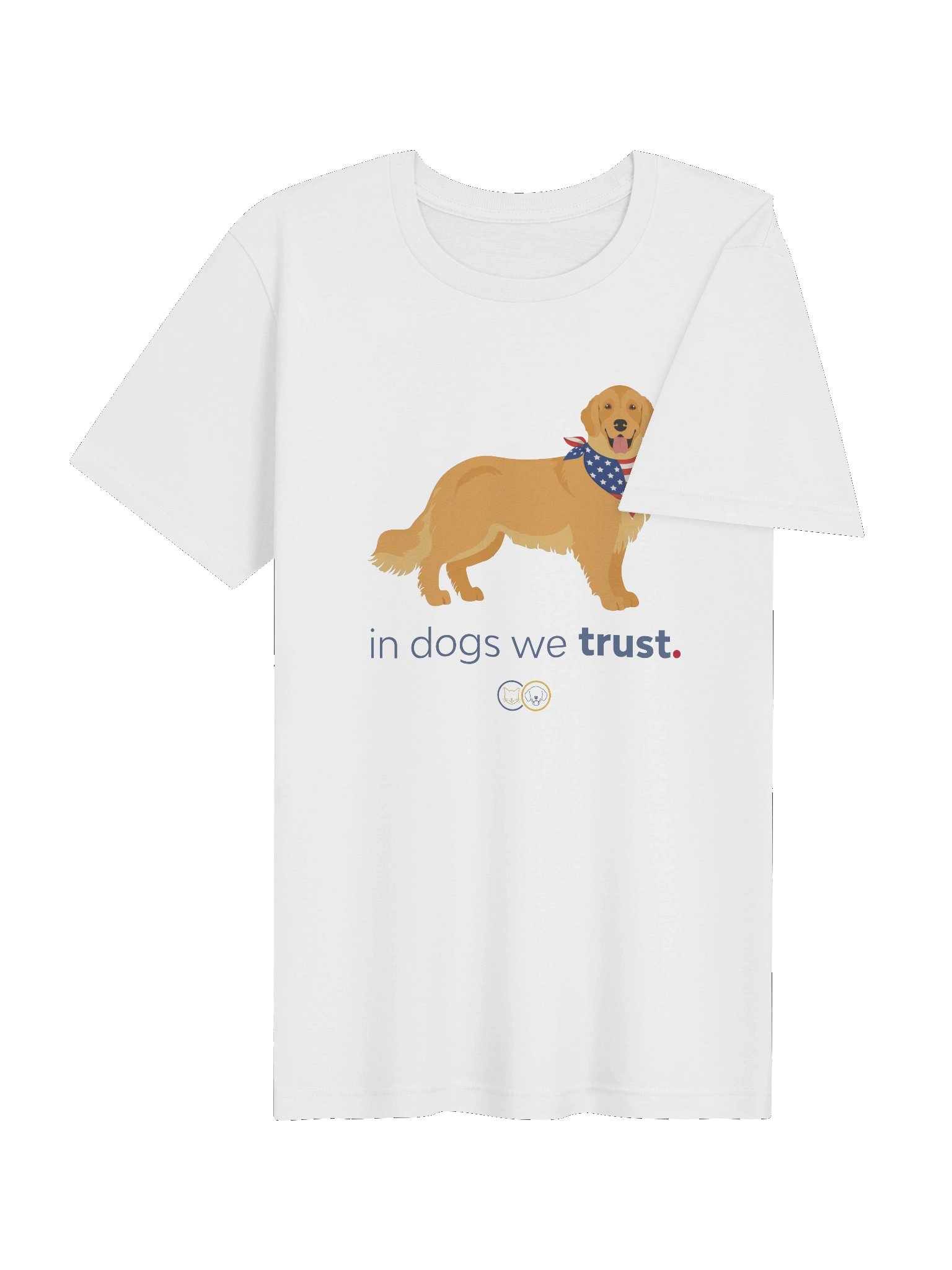 In Dogs We Trust Golden Retriever Tee product image (4)