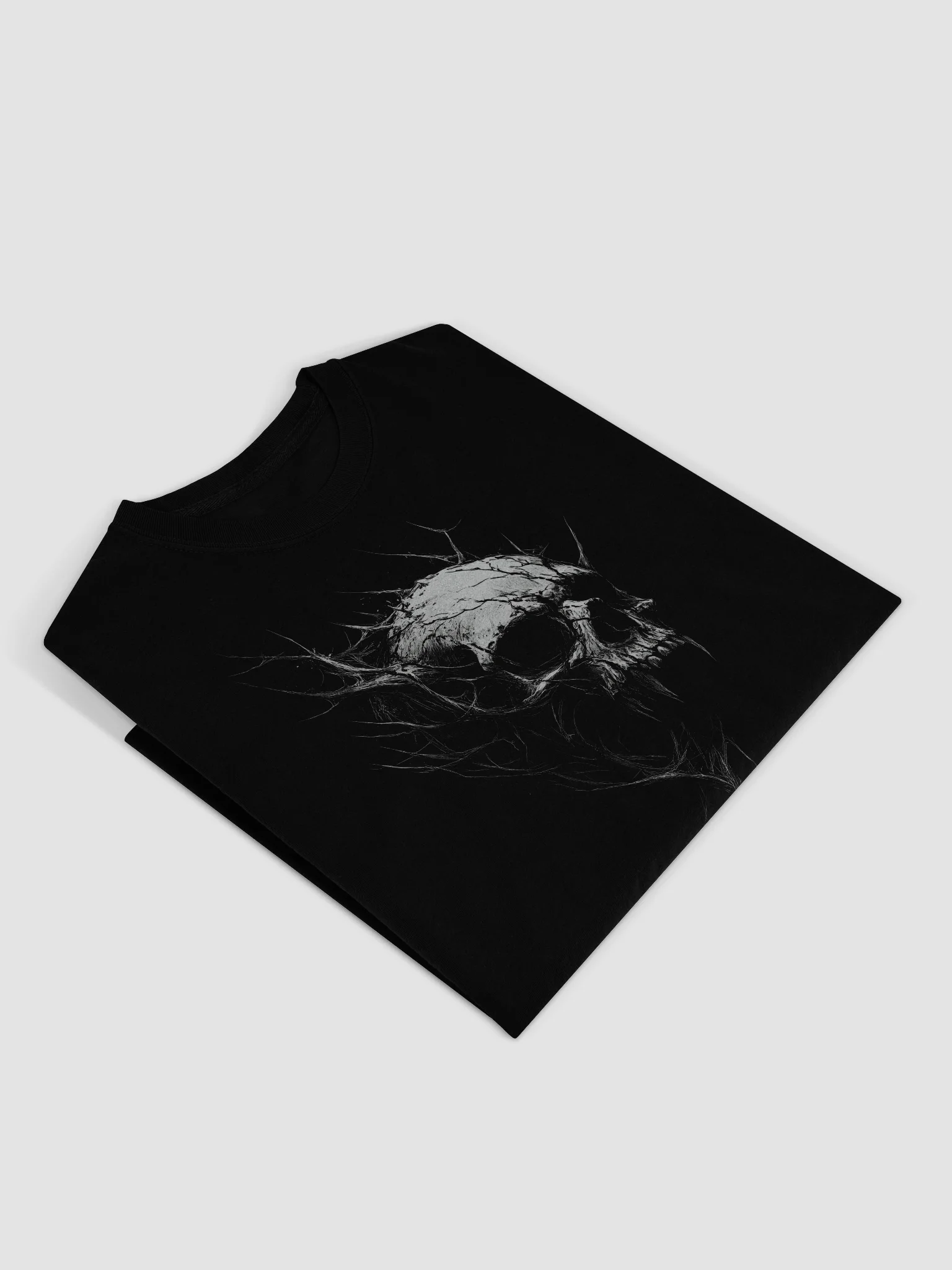 Smoke Skull Black Long Sleeve Shirt product image (4)
