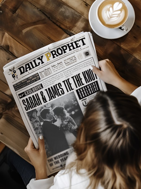 Magical Wedding Newspaper 100% Customizable Template Bundle product image (2)