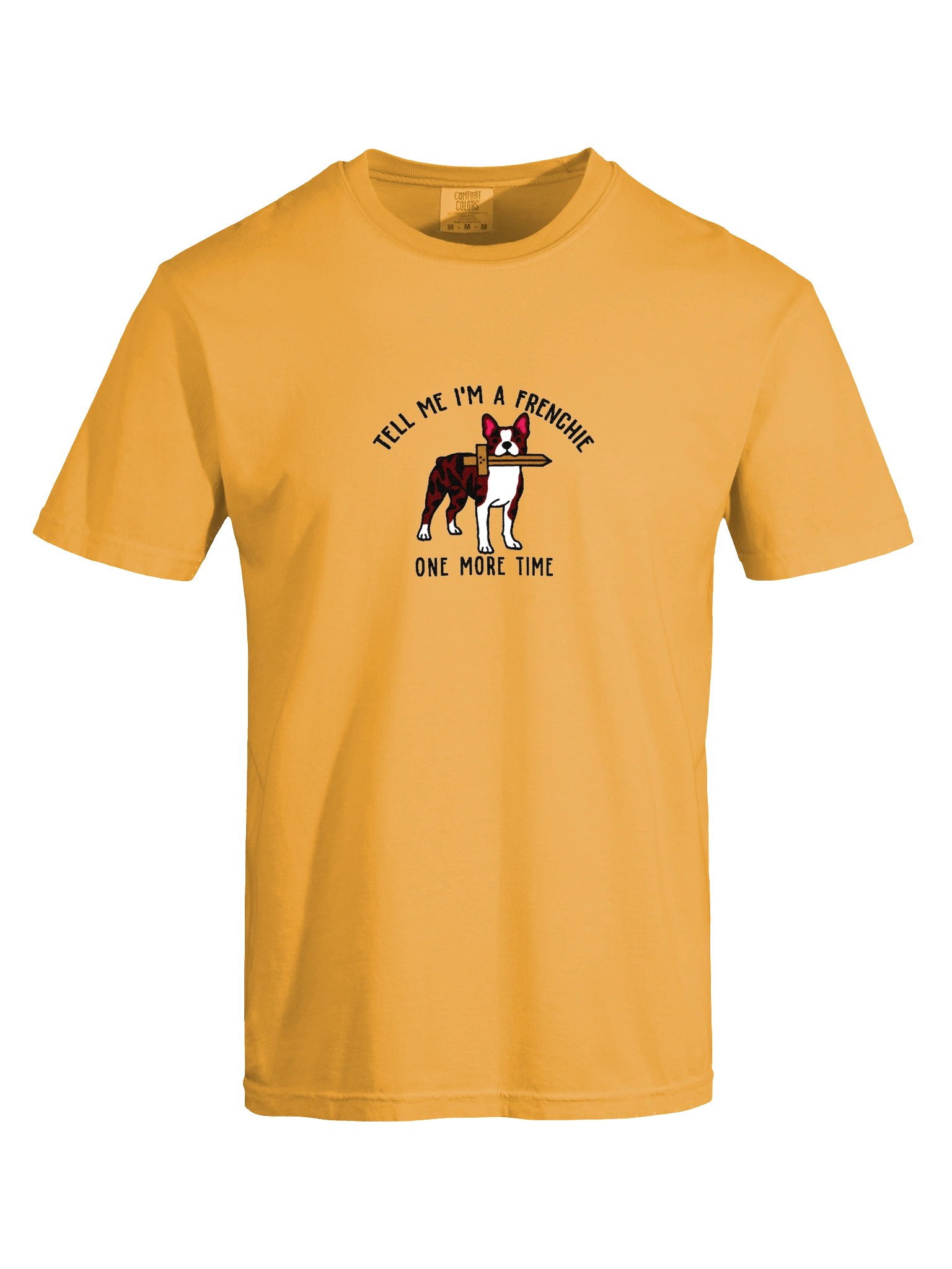Tell Me I'm a Frenchie T-Shirt(Embroidered) of a Boston Terrier(Brindle) product image (10)