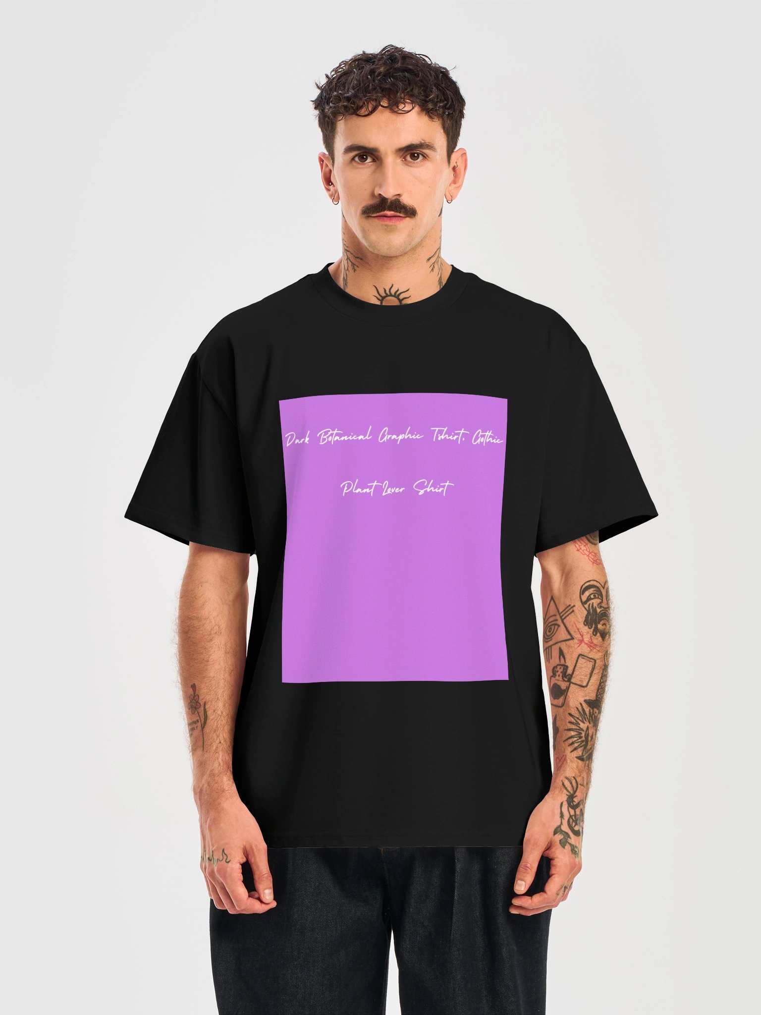 Dark Botanical Plant Lover Graphic Tee product image (17)