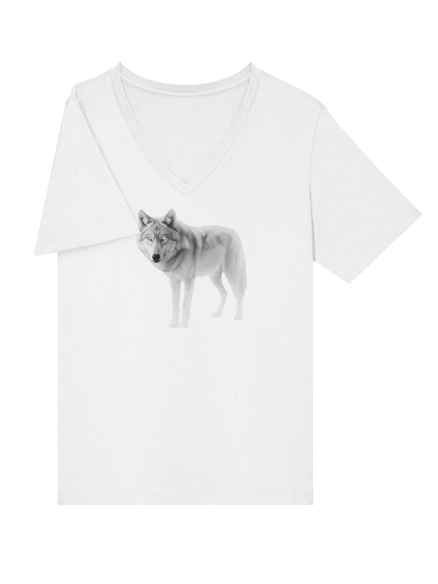 Ethereal Wolf Relaxed V-Neck Tee product image (5)