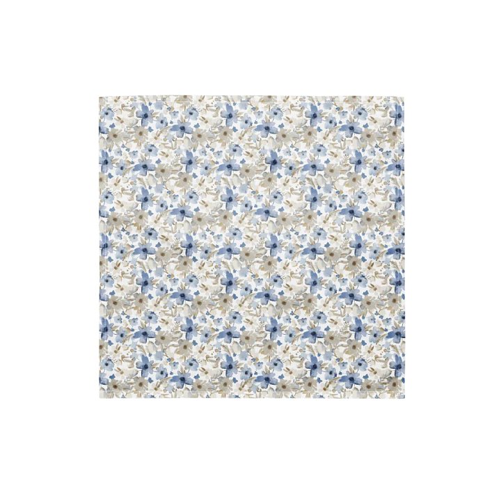 Blue grey Flowers Bandana product image (1)