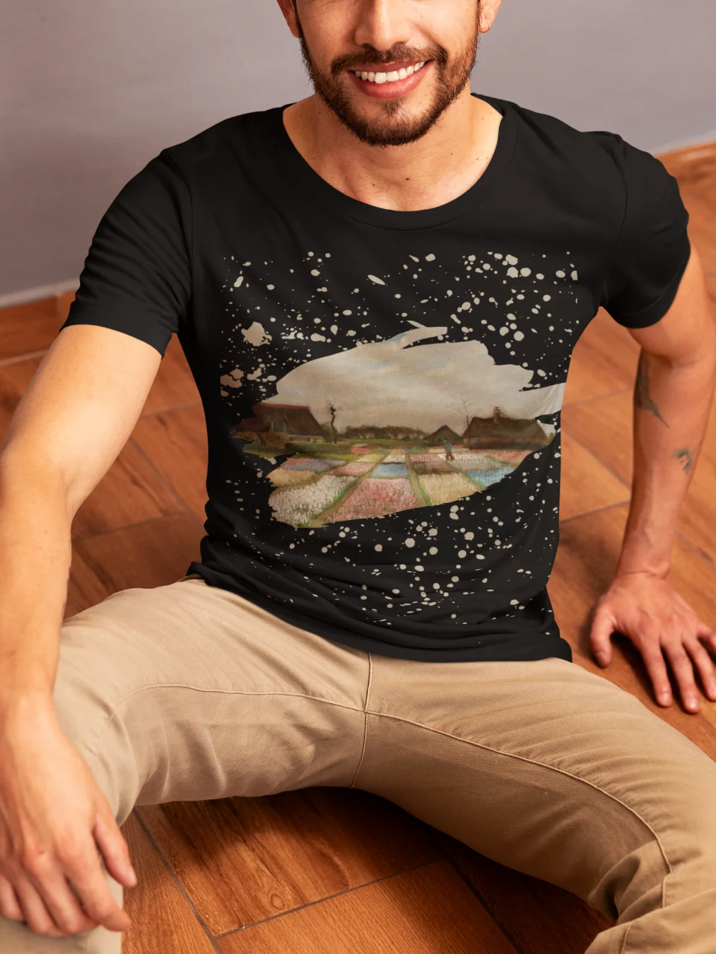 Flower Beds in Holland (Vincent van Gogh) T-Shirt product image (1)