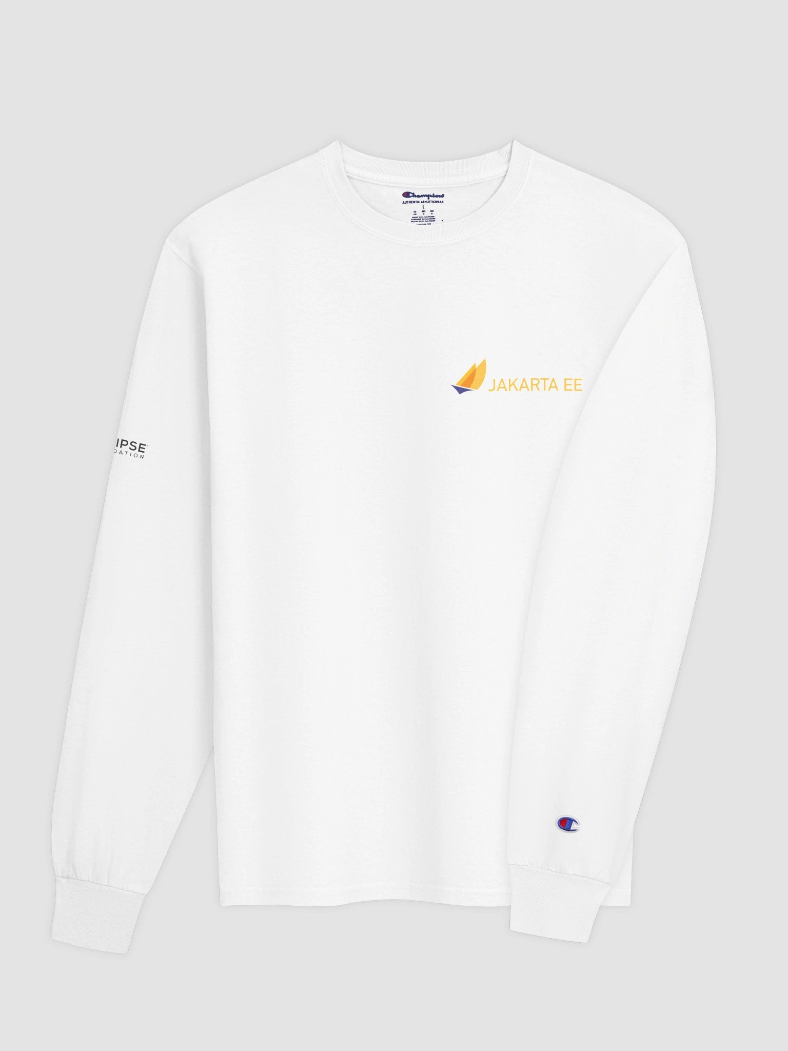 Jakarta EE White Long-Sleeve Tee product image (4)