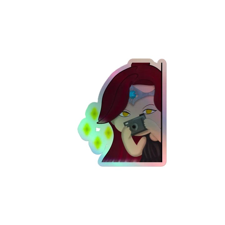 4k HOLOGRAPHIC STICKER product image (1)