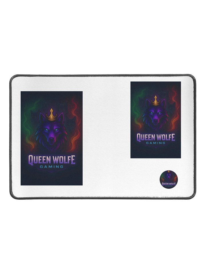 Crowned Wolf Desk Mat product image (1)