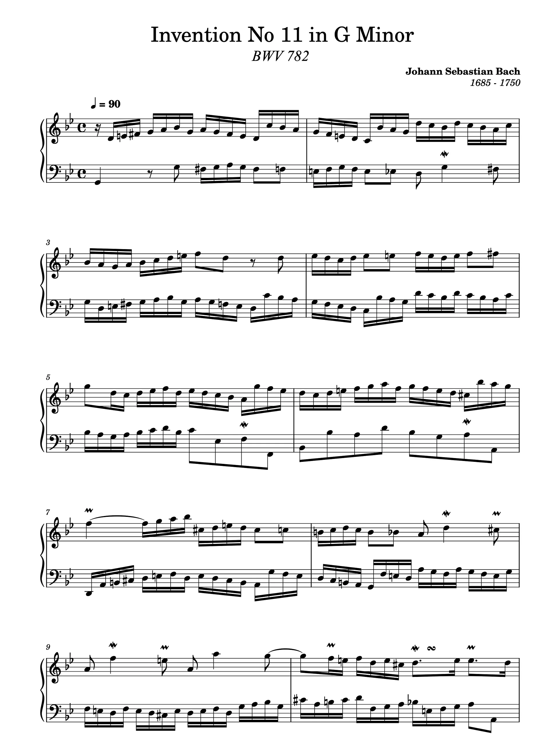 Invention No. 11 in G Minor, BWV 782 product image (1)