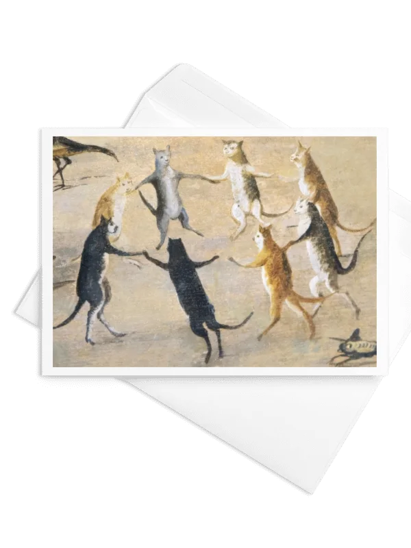 Circle of Dancing Cats - from the Witches Cove - Blank Card product image (2)