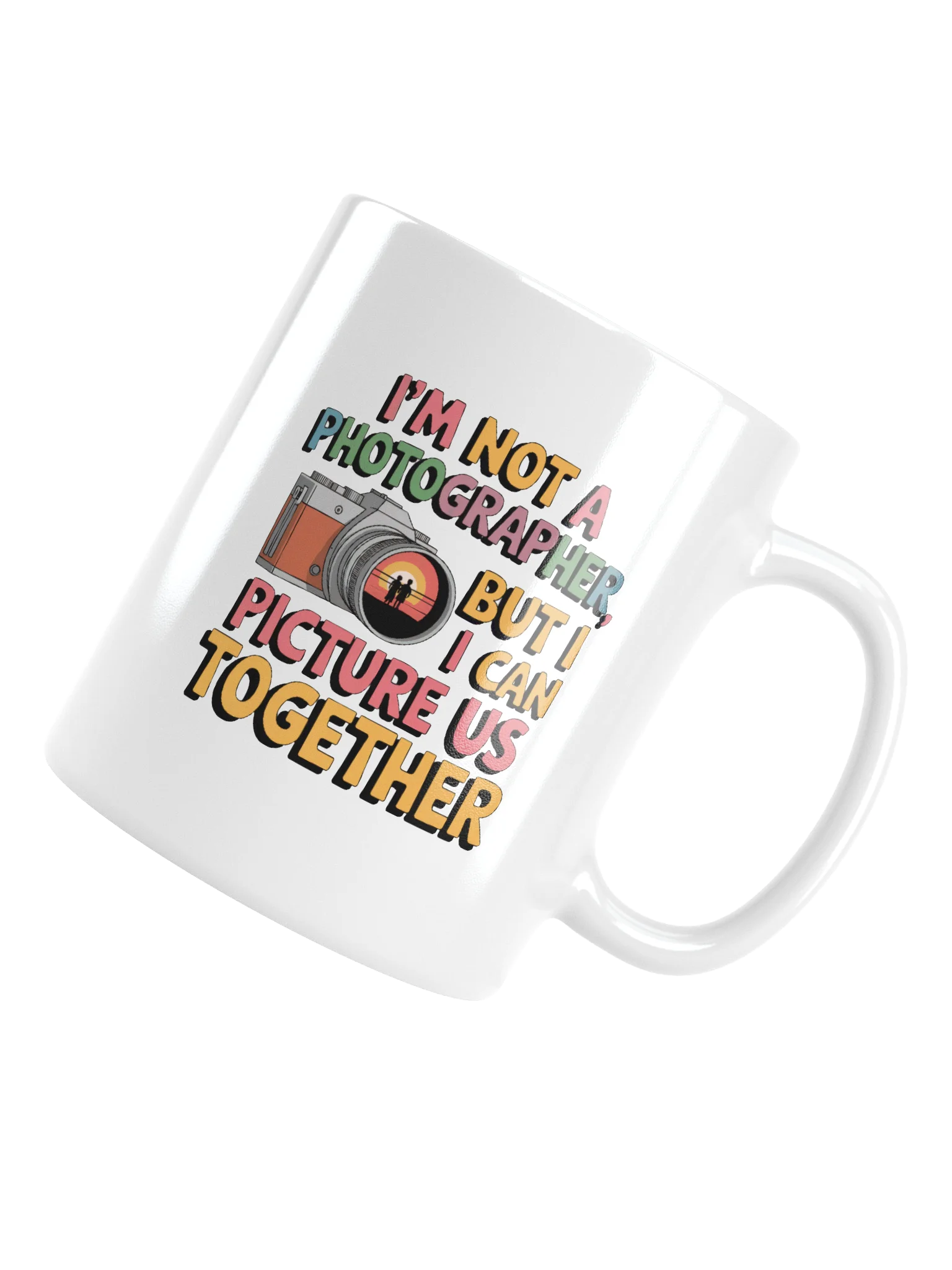 Photographer Valentine's Day Gift | I Can Picture Us Together Mug | Camera Love Pun Gift product image (5)