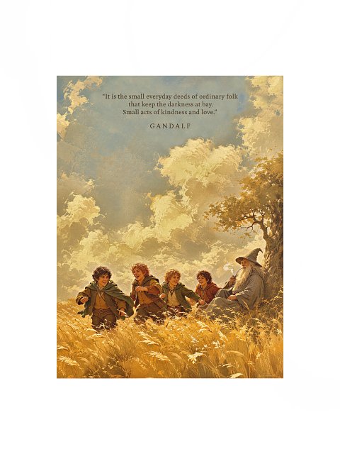 Gentle Hearts Beyond the Shadow's Reach — Fine Art Print