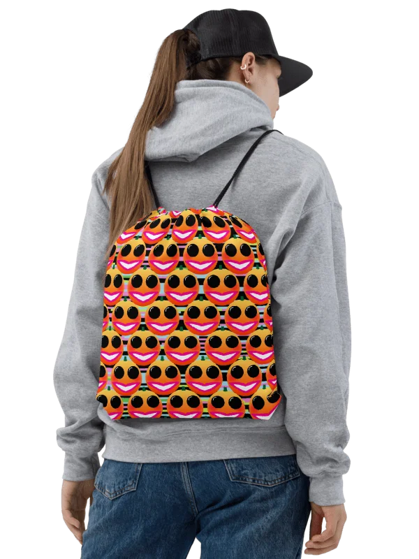 Sexy Orange Drawstring Bag product image (1)