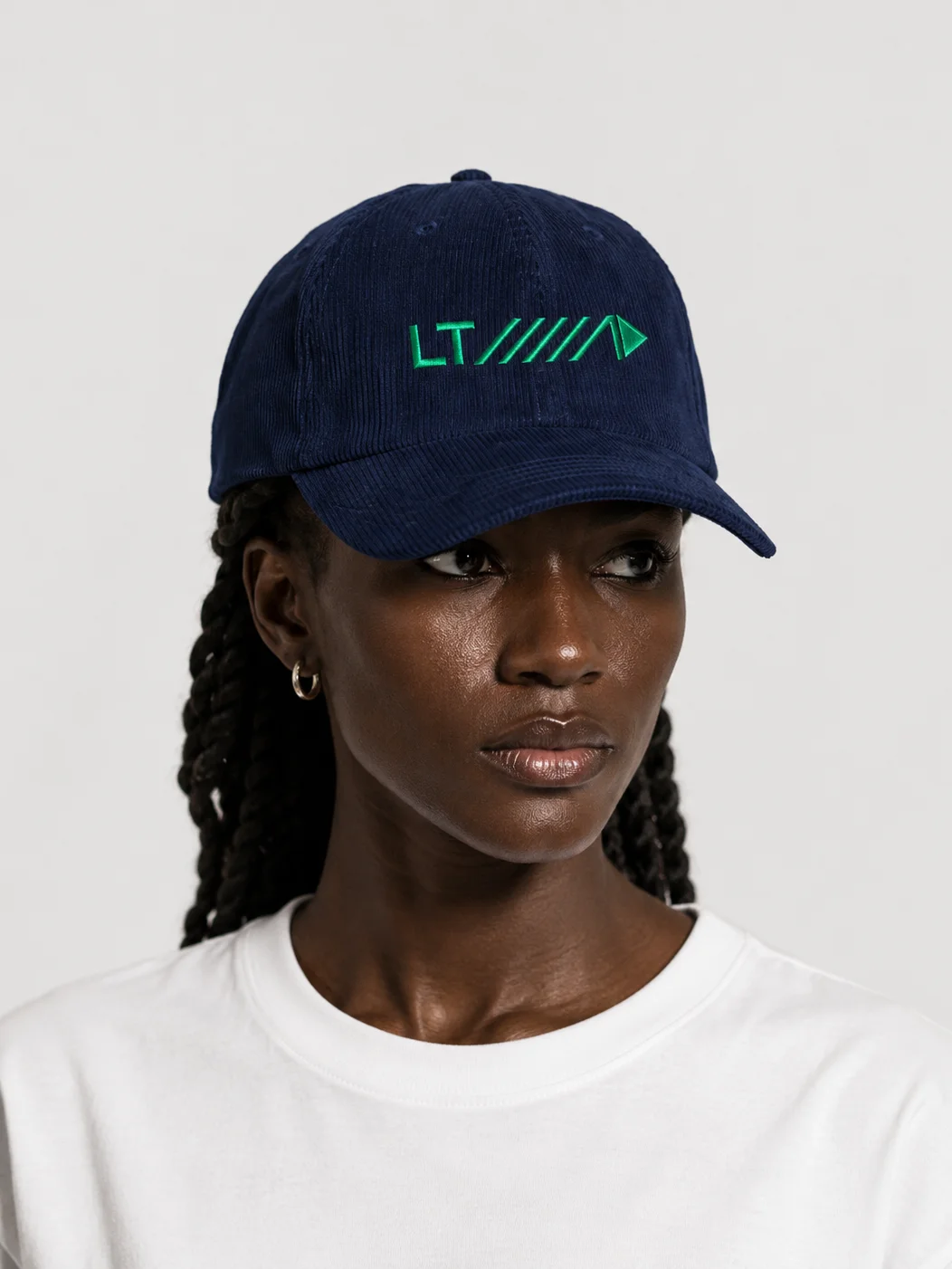 Scaled Alps 'LTAP' Navy Corduroy Cap product image (1)