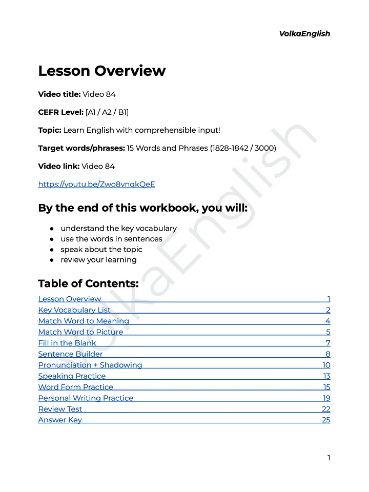 Video 84 Study Pack product image (2)