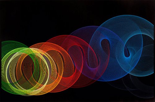 French artist @sebastien_preschoux crafts extraordinary optical and kinetic artworks, offering audiences a journey through dy...