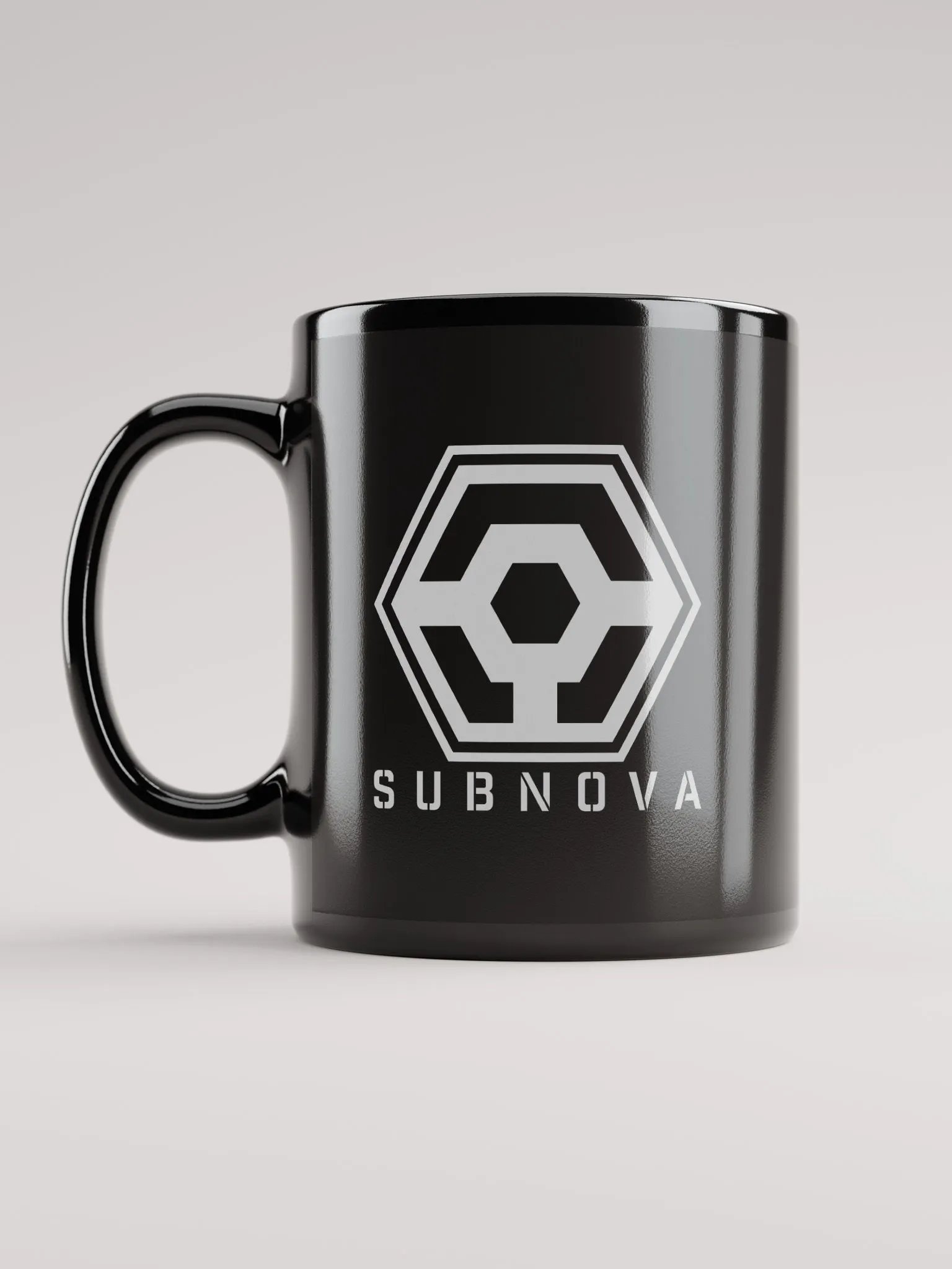 Hexagonal Connection Black Mug product image (11)