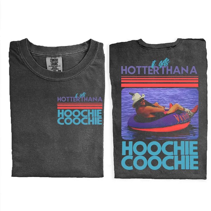 Hotter Than A Hoochie Coochie Vintage Graphic Tee - Comfort Colors Heavyweight T-Shirt product image (37)