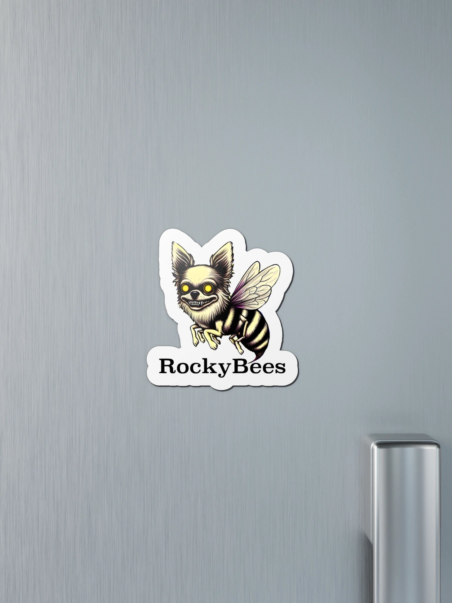 Creepy Bee-Dog Die-Cut Magnet product image (4)