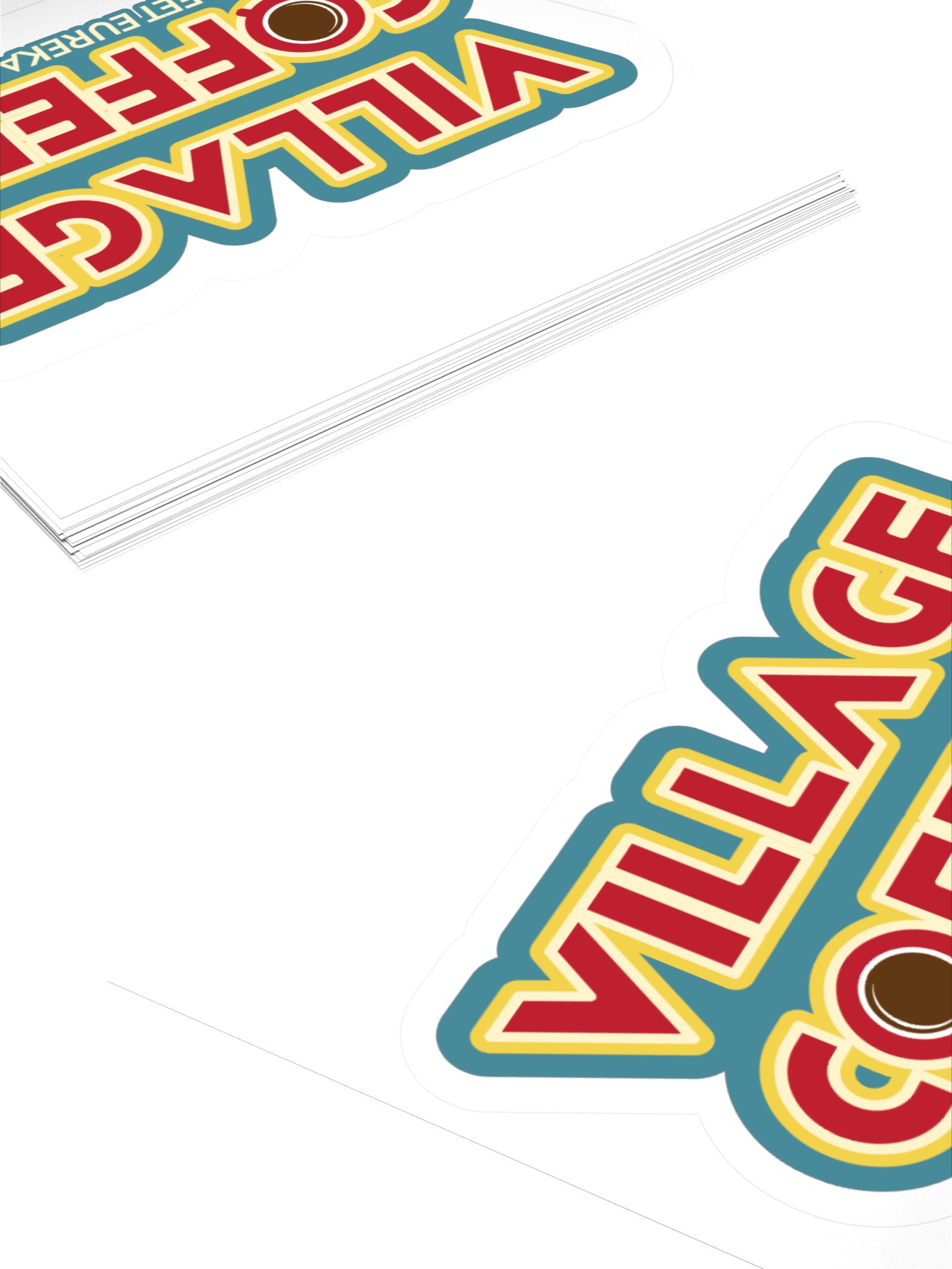 Village Coffee Kiss Cut Stickers product image (10)