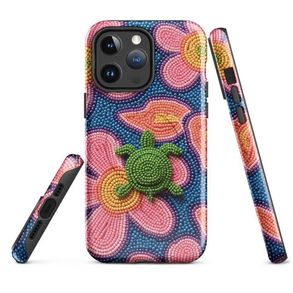 Faux-Beaded Turtle & Floral iPhone® Tough Case product image (4)