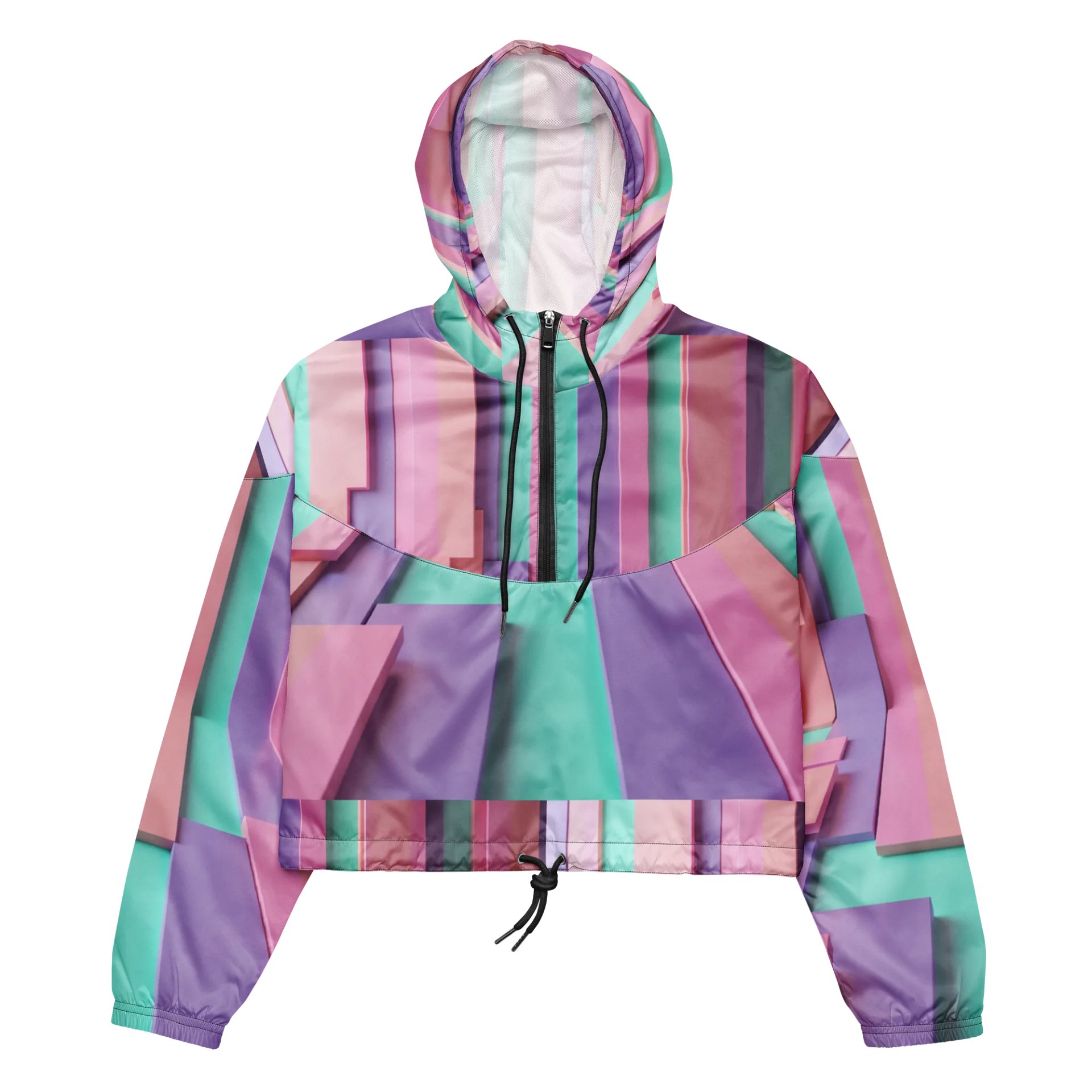 Pastel Geometric Dream Women's Windbreaker product image (2)