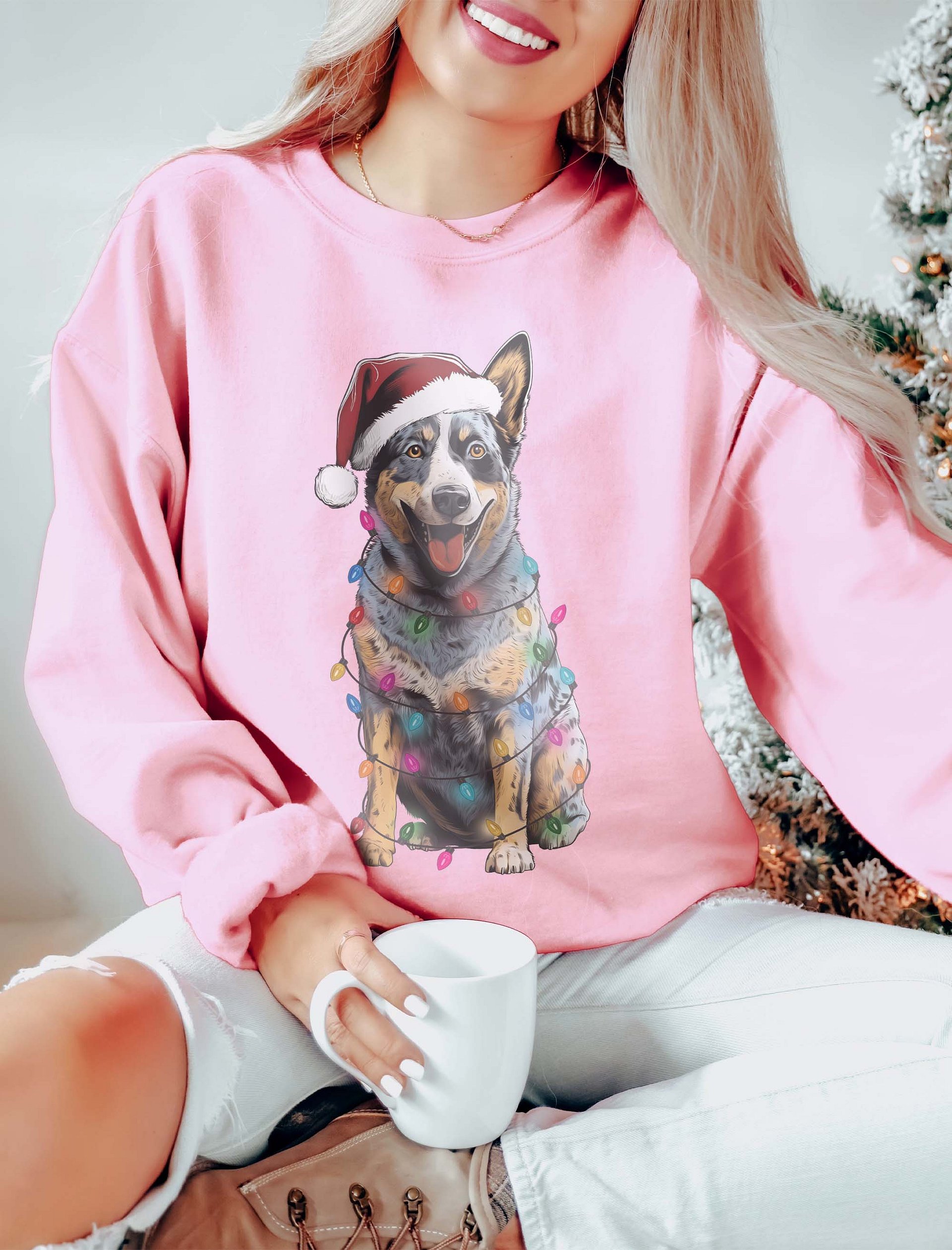 Funny Australian Cattle Dog(Blue Heeler 2) Christmas Sweatshirt product image (11)