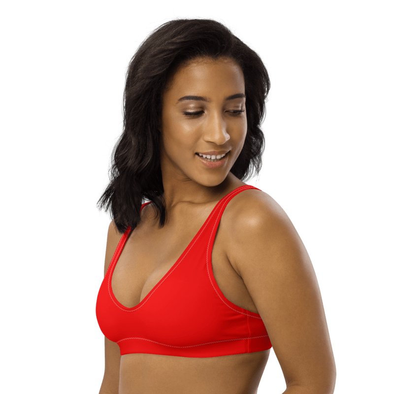 Plain Color Red Padded Bikini Top product image (4)