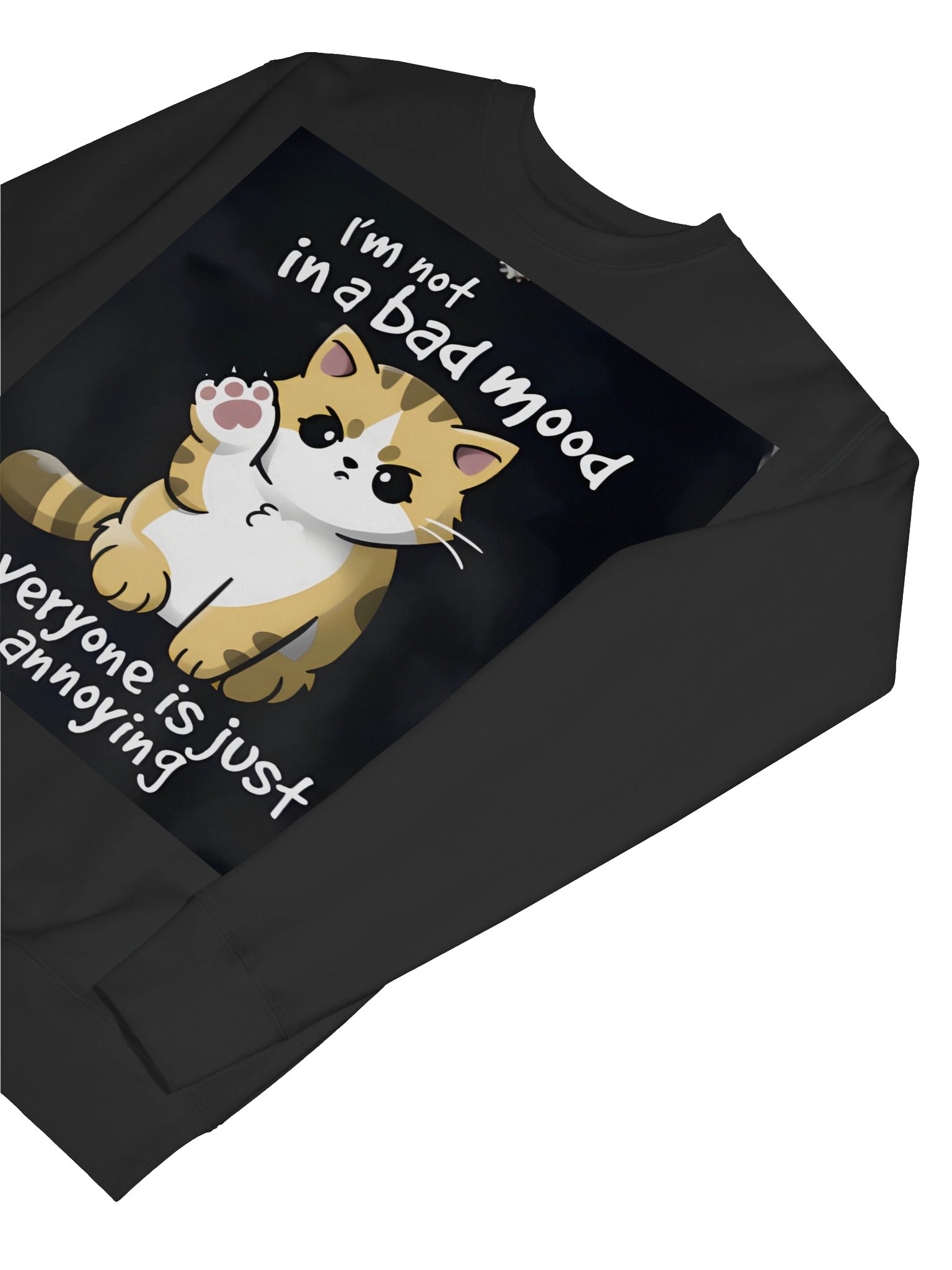 I’m Not in a Bad Mood Cat Sweatshirt product image (7)