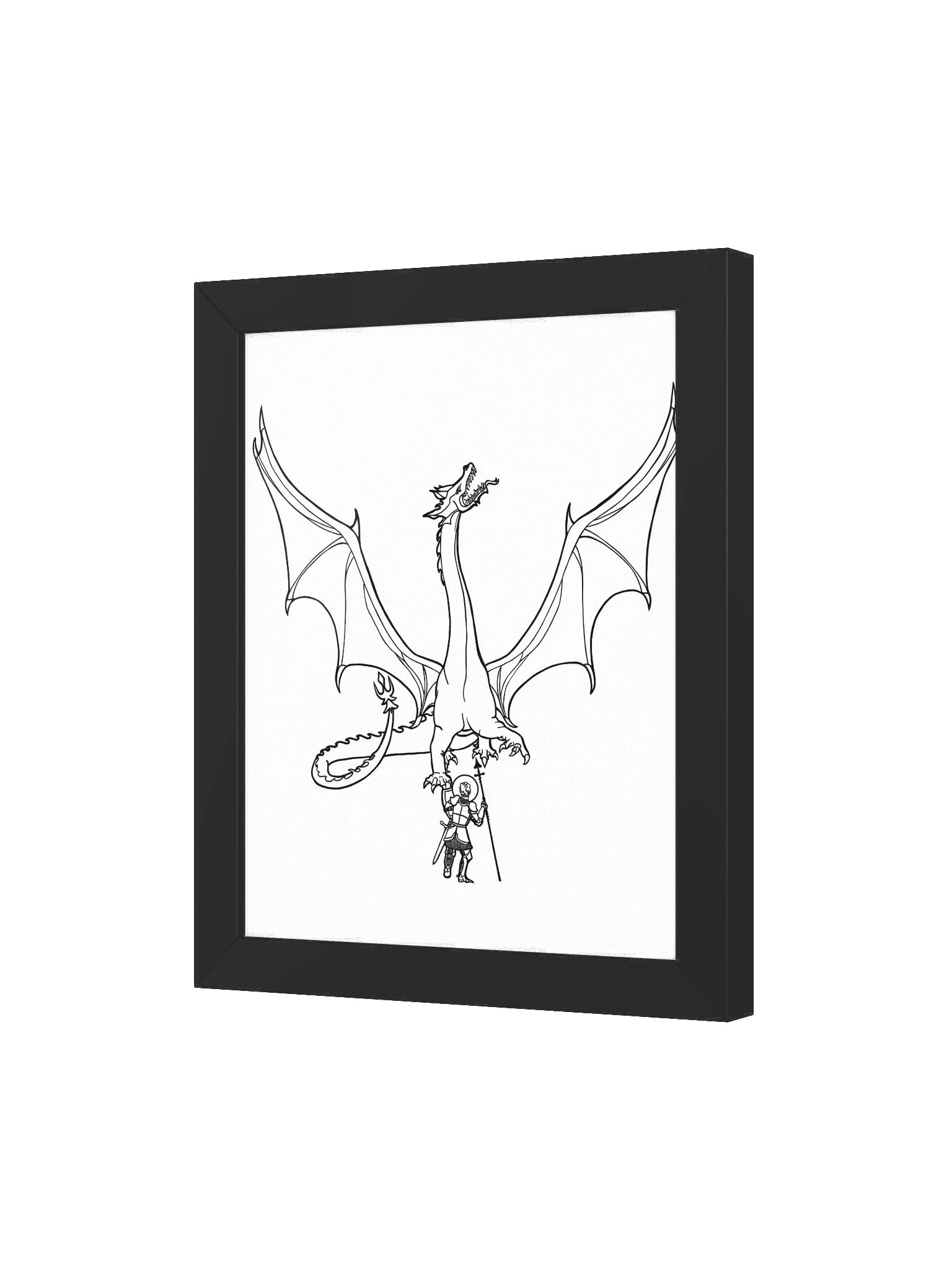 Saint George and the Dragon framed poster product image (15)