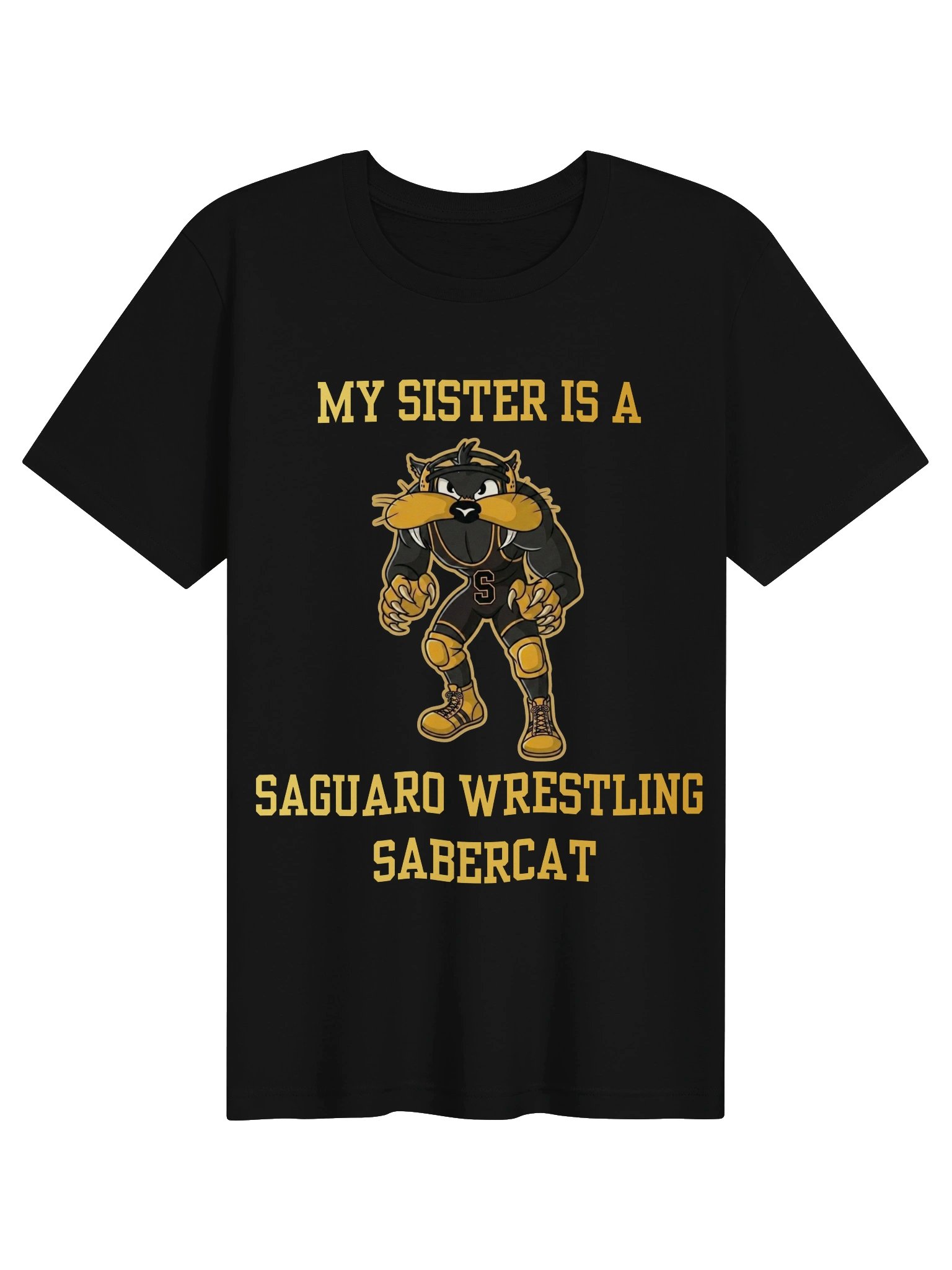 My Sister Is a Saguaro Wrestling Sabercat Tee product image (3)