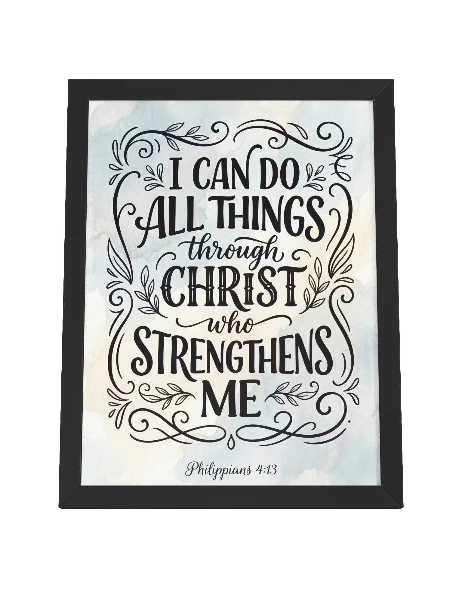 Philippians 4:13 Calligraphy Wall Art product image (8)