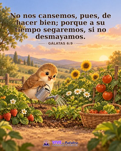Aunque todavía no veas fruto, el bien sembrado con fidelidad no es inútil. 🌻

Creado con ayuda de IA.

#fortaleciendotufe #Vi...
