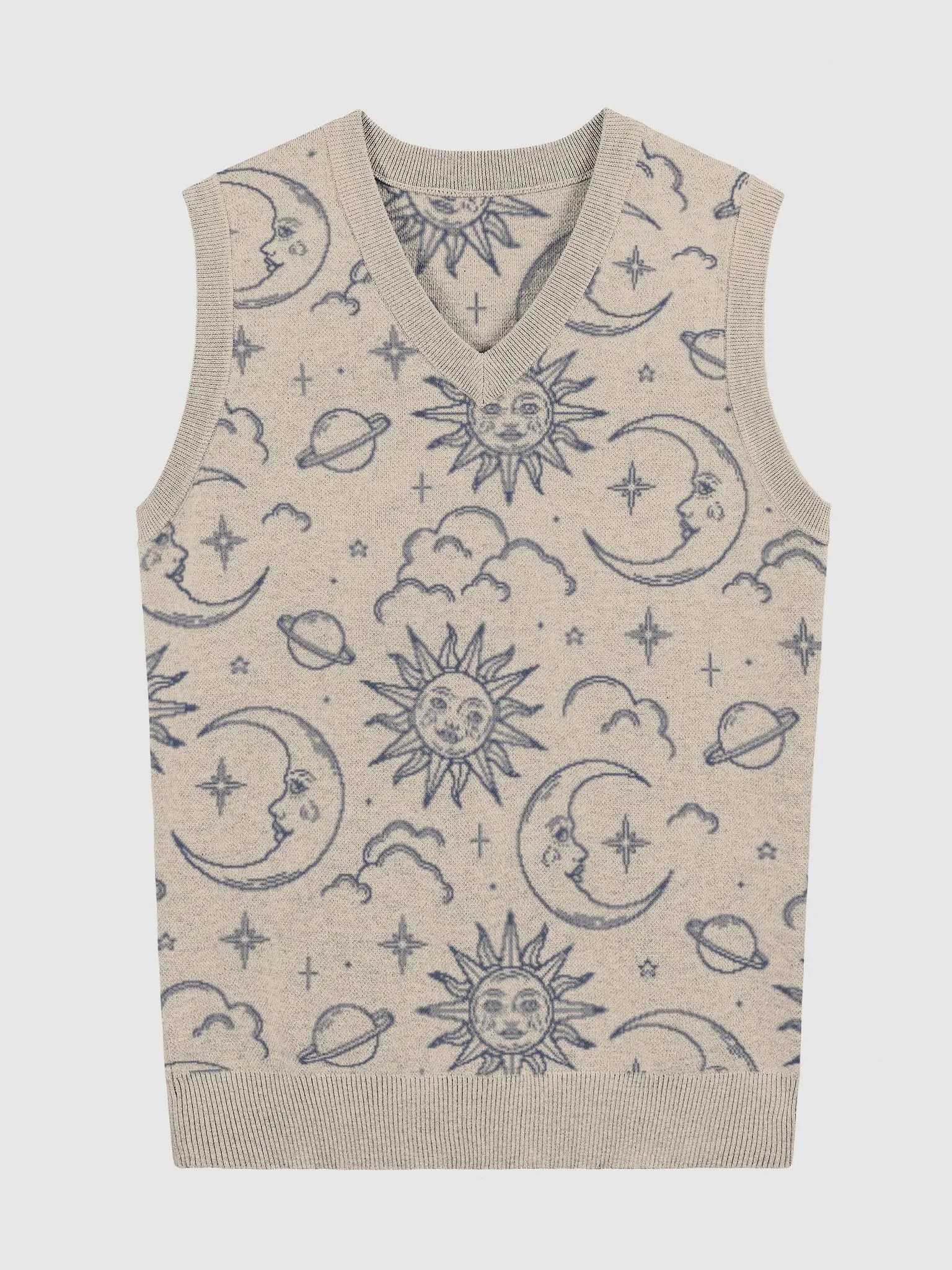 Celestial Knitted V-Neck Vest product image (3)