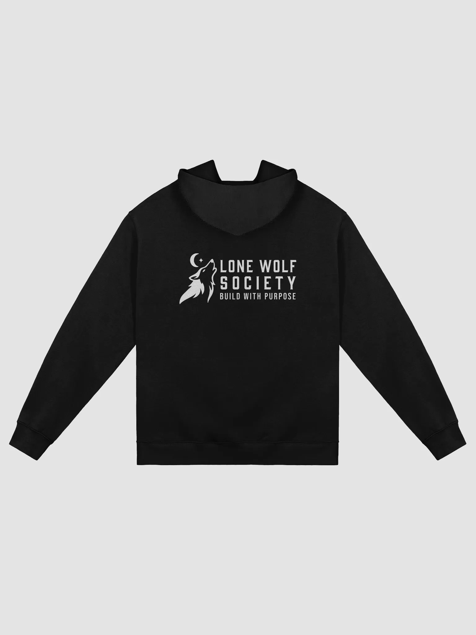 Lone Wolf Society Black Hoodie product image (2)