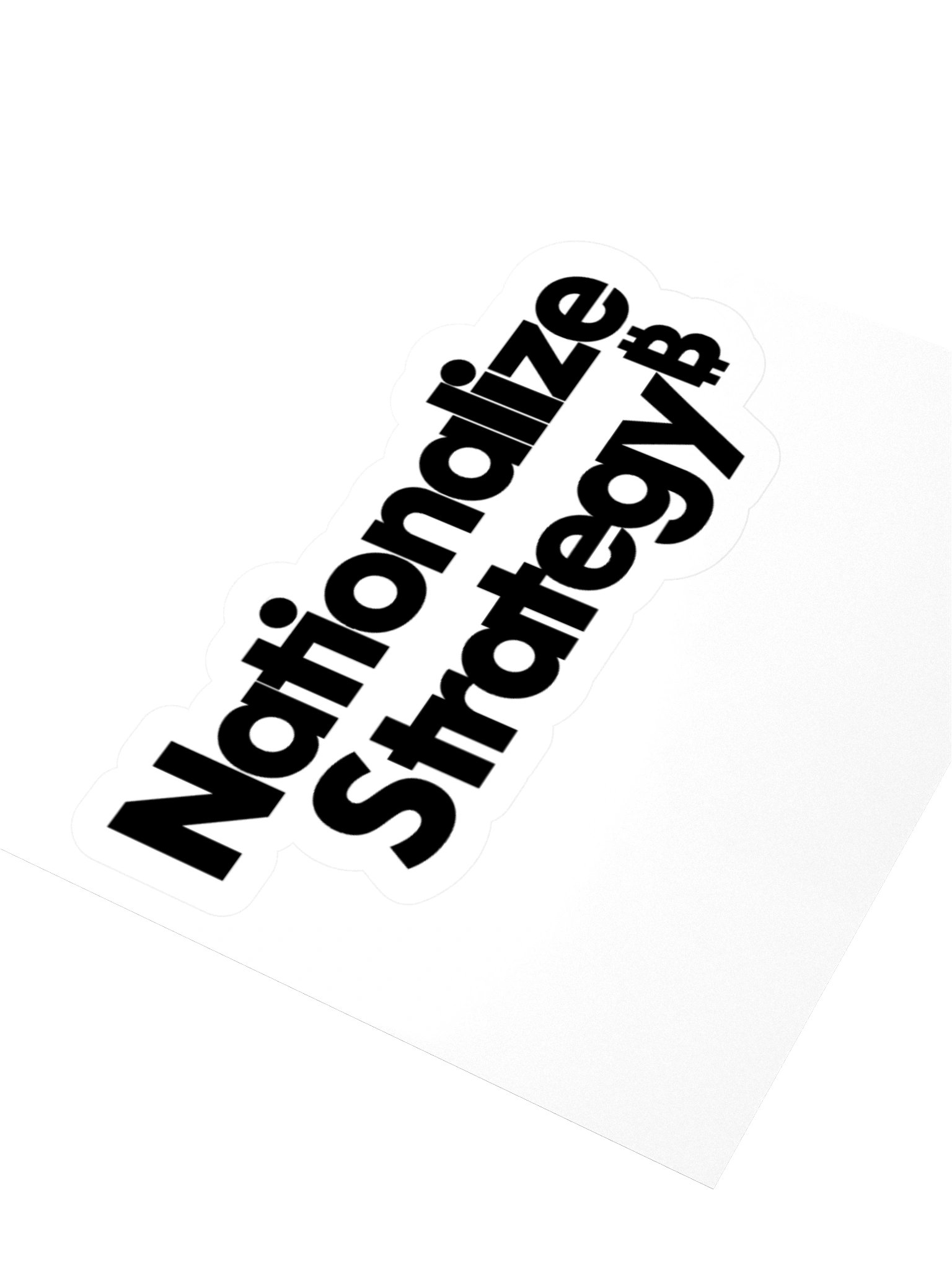 Nationalize Strategy Sticker - Black product image (3)