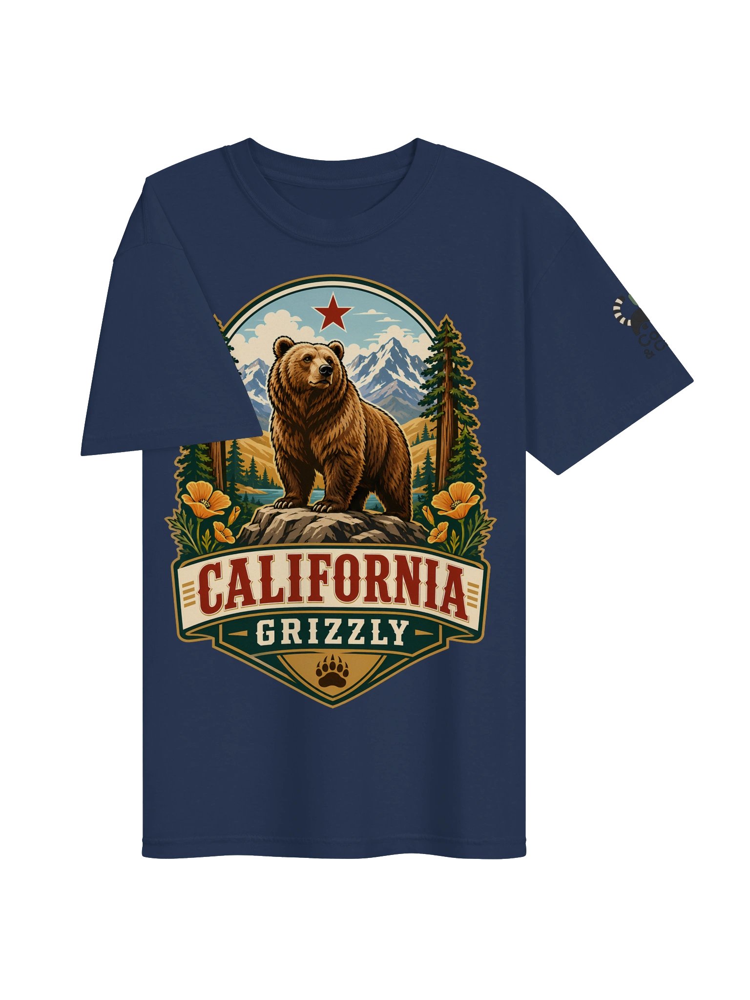 California Grizzly Badge Tee product image (3)