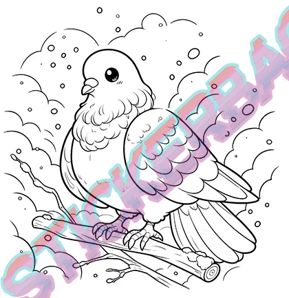 Taube im Schnee product image (2)