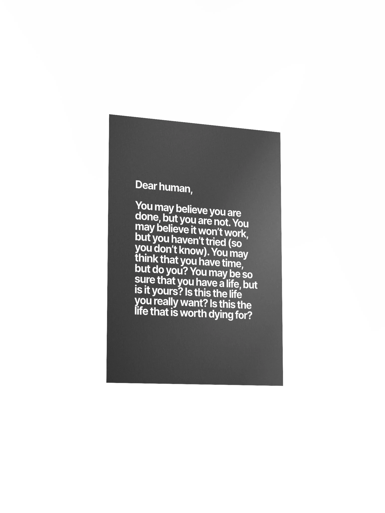 Dear human (Poster) product image (3)