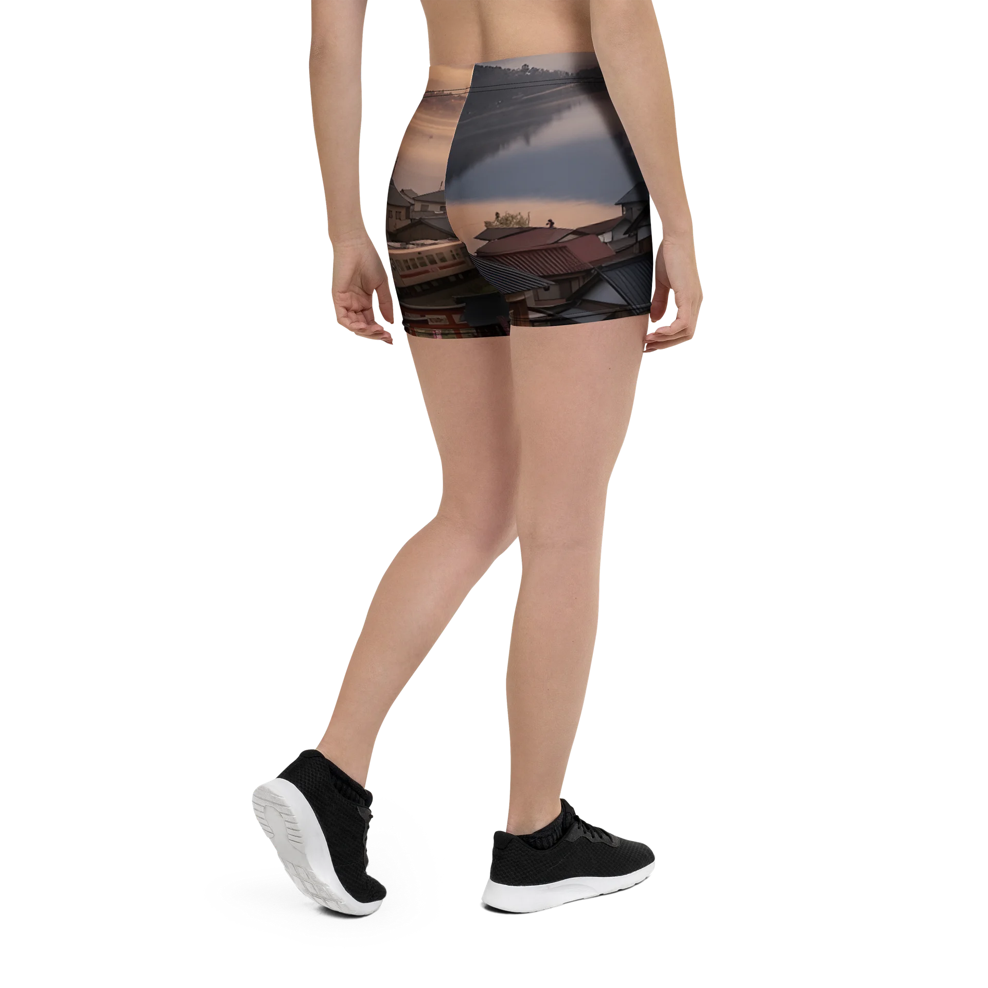 Mount Fuji Graphic Bike Shorts | Stretchy Activewear product image (5)