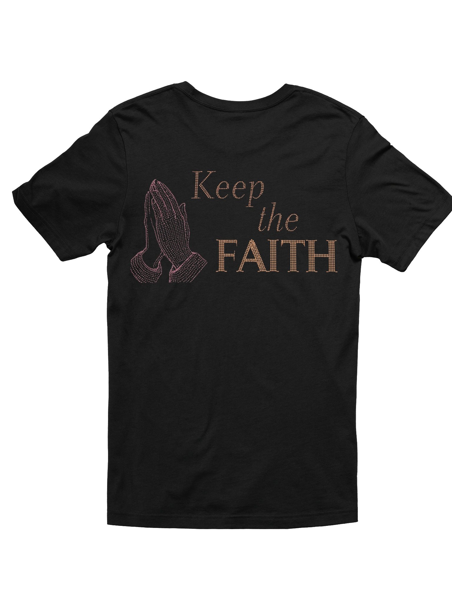 God Kept Me -Keep The Faith Glittery Tee product image (2)