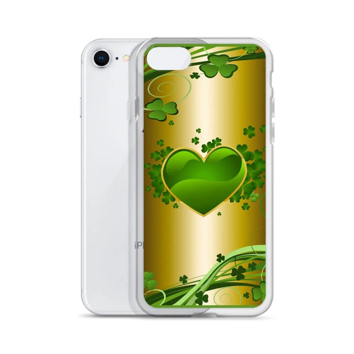 Shamrock Love Clear iPhone Case product image (51)