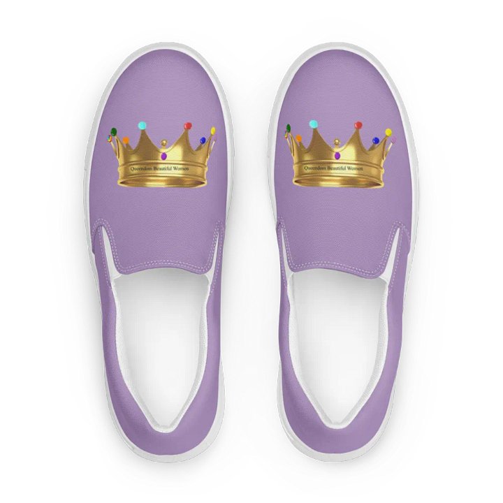 Queendom Beautiful Women Crown Canvas Shoes /Lavender (TM) product image (1)